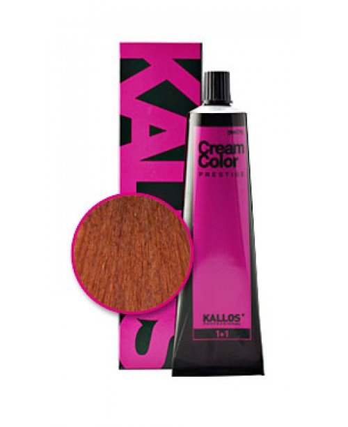 Vopsea de par crema Kallos Prestige - Roscat Aramiu 6.4