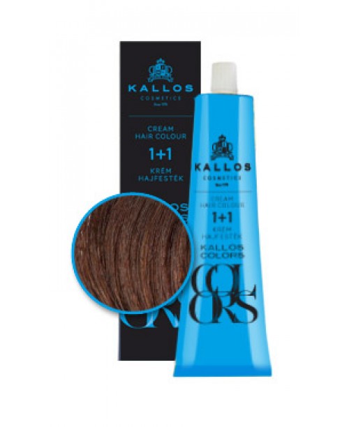Vopsea de par crema Kallos Colors - Blond-Cupru 6R