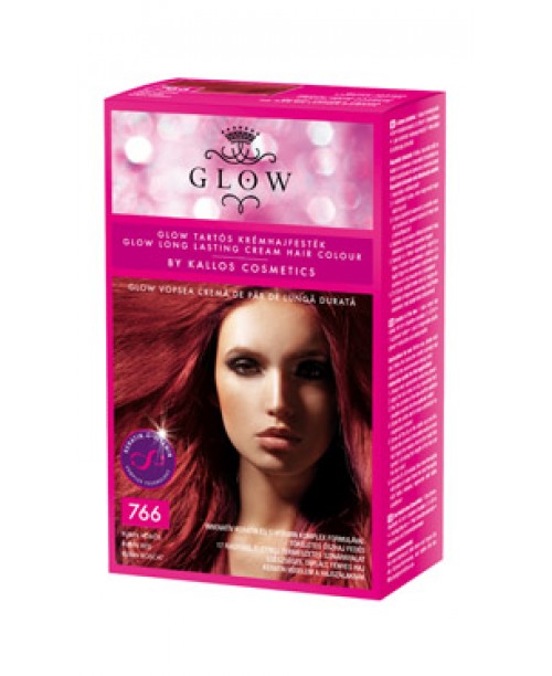 Vopsea de par Kallos Glow - Rubin Roscat 766