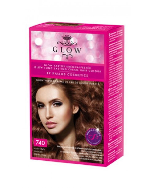 Vopsea de par Kallos Glow - Roscat Tizian 740