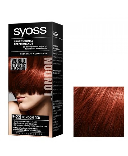 Vopsea de par Syoss Color BL 5-22 London Red
