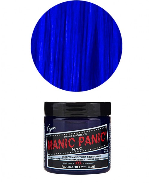 Vopsea de par Manic Panic albastra - Rockabilly Blue