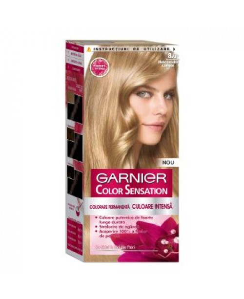 Vopsea Garnier Color Sensation 8.0 blond deschis luminos