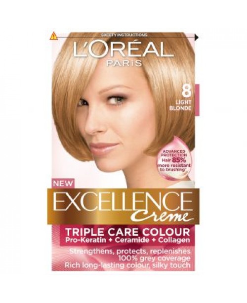 Vopsea de par L'Oreal Excellence Creme 8 blond natural
