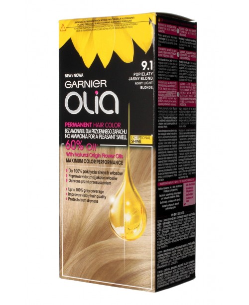 Vopsea de par Garnier Olia 9.1 Blond Cenusiu Deschis