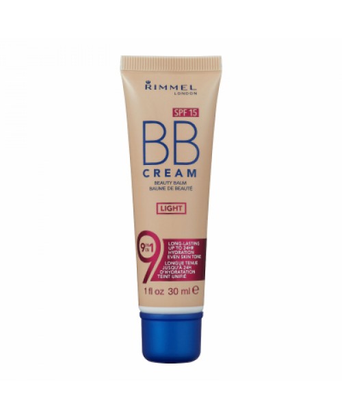Fond de ten BB Cream Rimmel London, Light, SPF 15, 9 in 1, 30ml